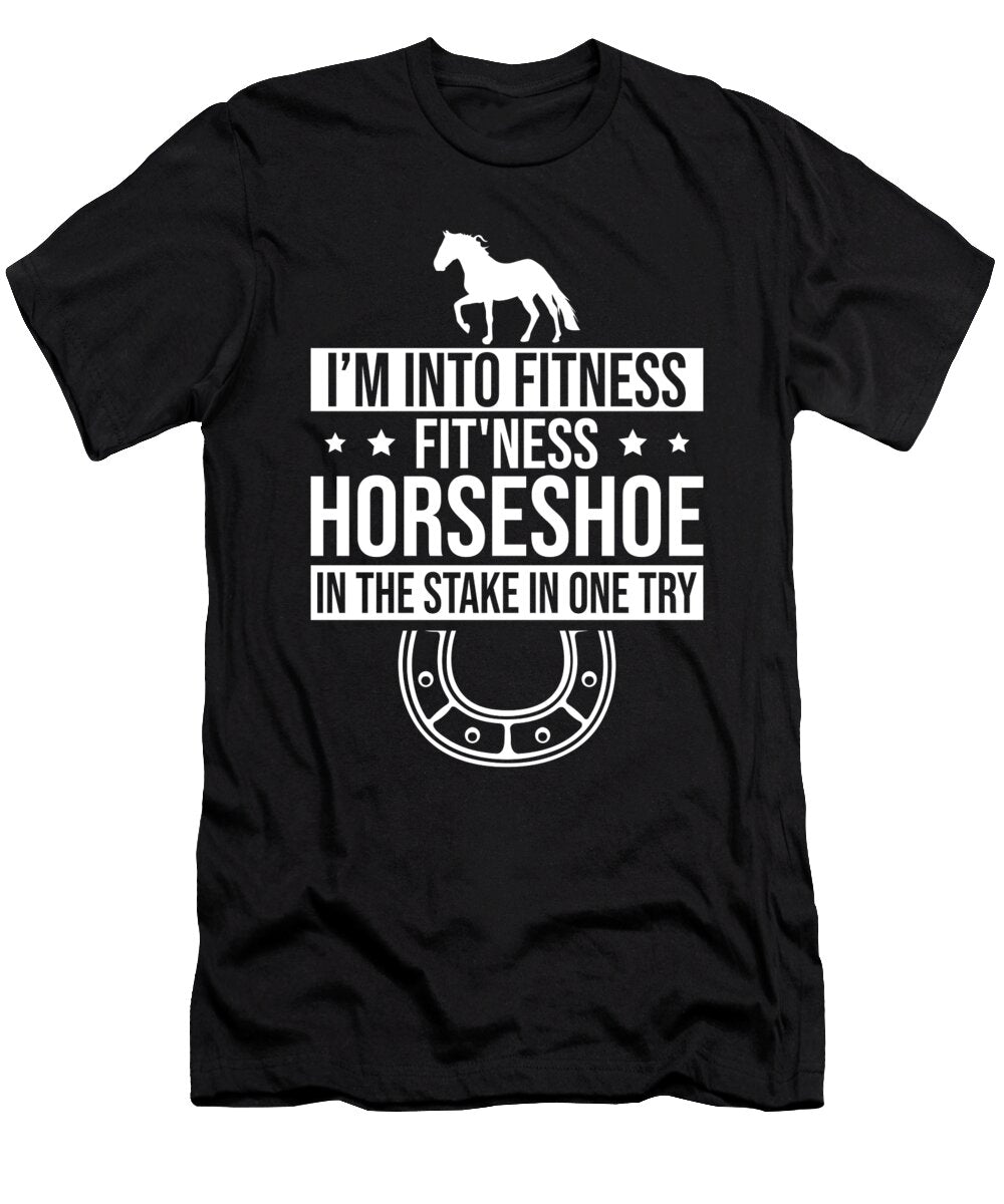 Horseshoe Pitching Fitness Me T-Shirt