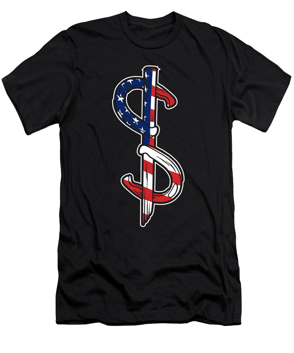 Horseshoe Pitching USA Flag Me T-Shirt