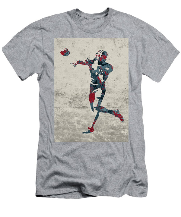 Houston Texans Quarterback Football Player Paint Splatters Abstract Portrait Design Turnpike T-Shirt