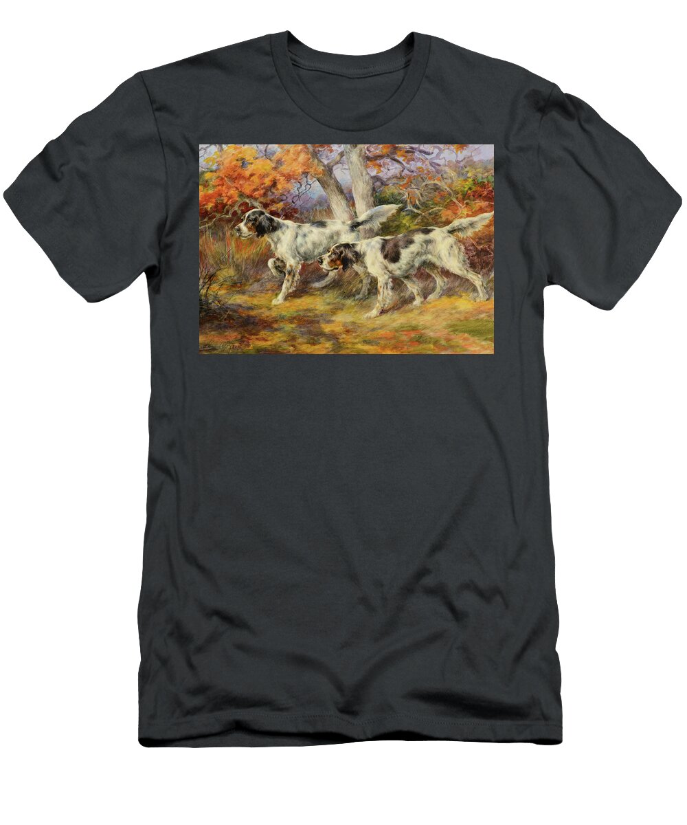 Hunting Dogs Edmund Henry Osthaus T-Shirt