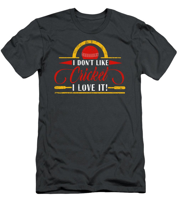 I Dont Like Cricket I Love It Cricket for Men Women Kids Player Batsman Bowler Crazy Squirrel T-Shirt