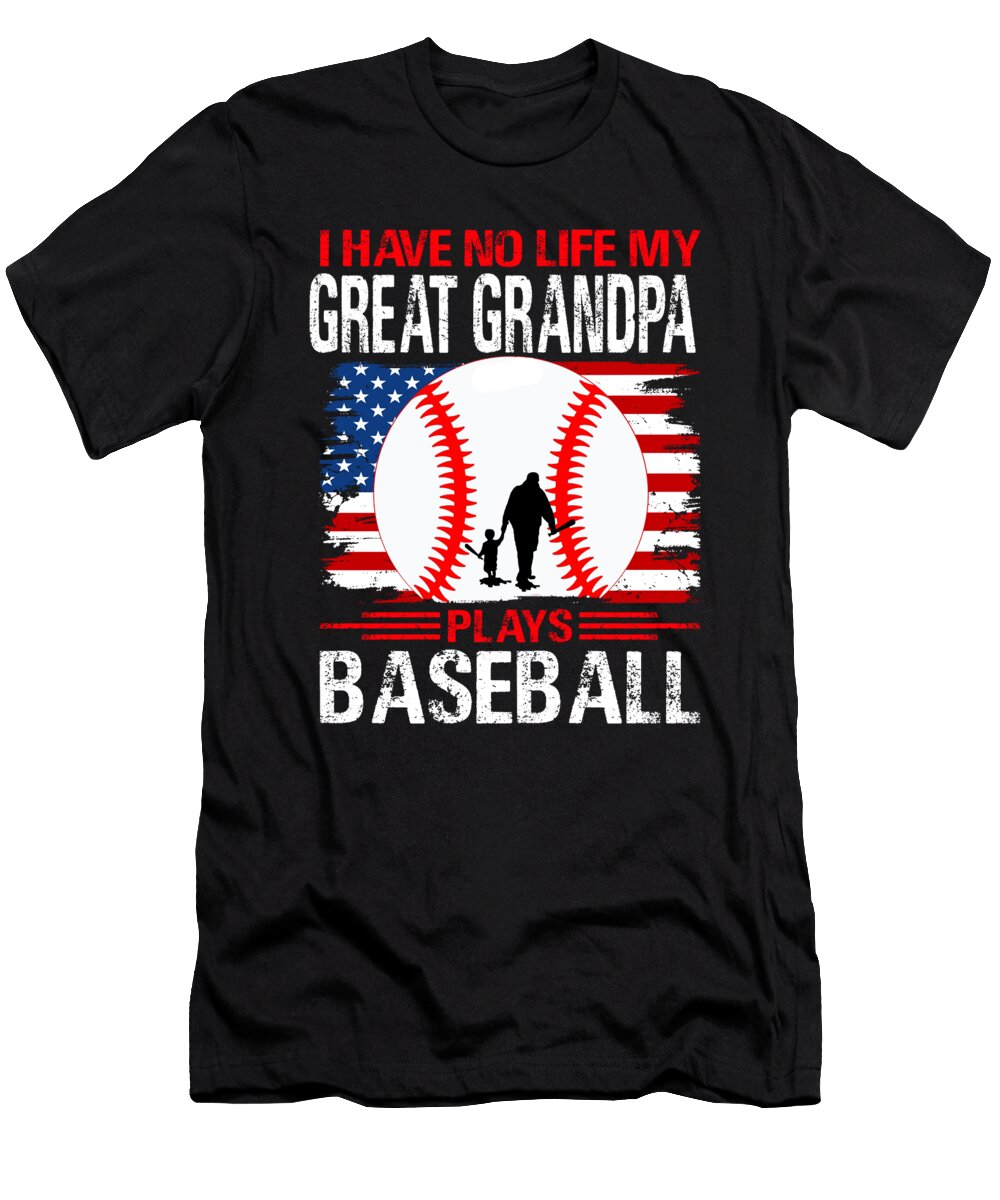 I Have No Life My Lil Bro Plays Baseball Dhbubble T-Shirt