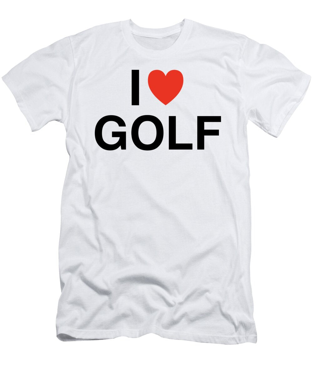 I Heart Golf in Black I Heart Everything T-Shirt