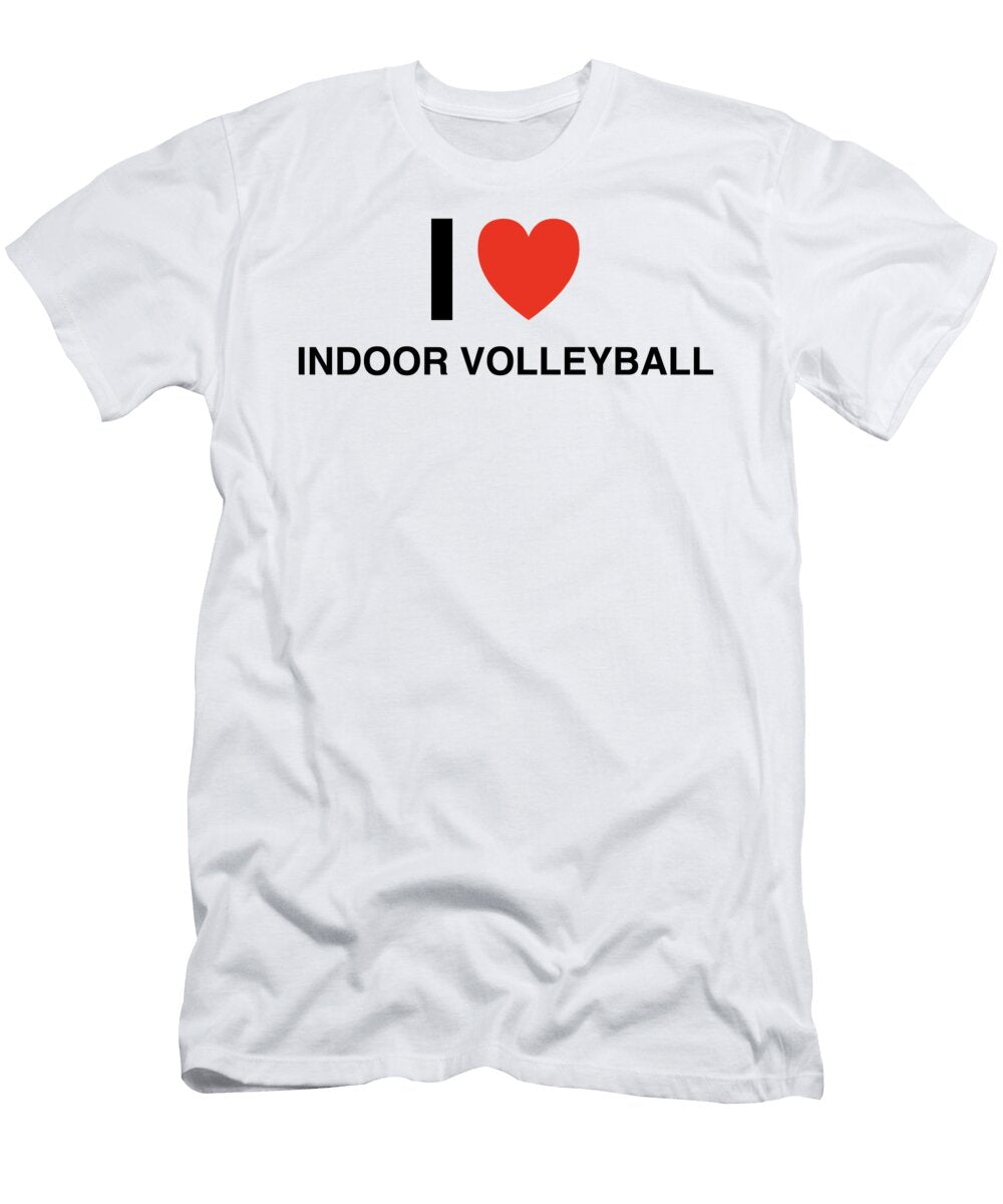 I Heart Indoor Volleyball in Black I Heart Everything T-Shirt