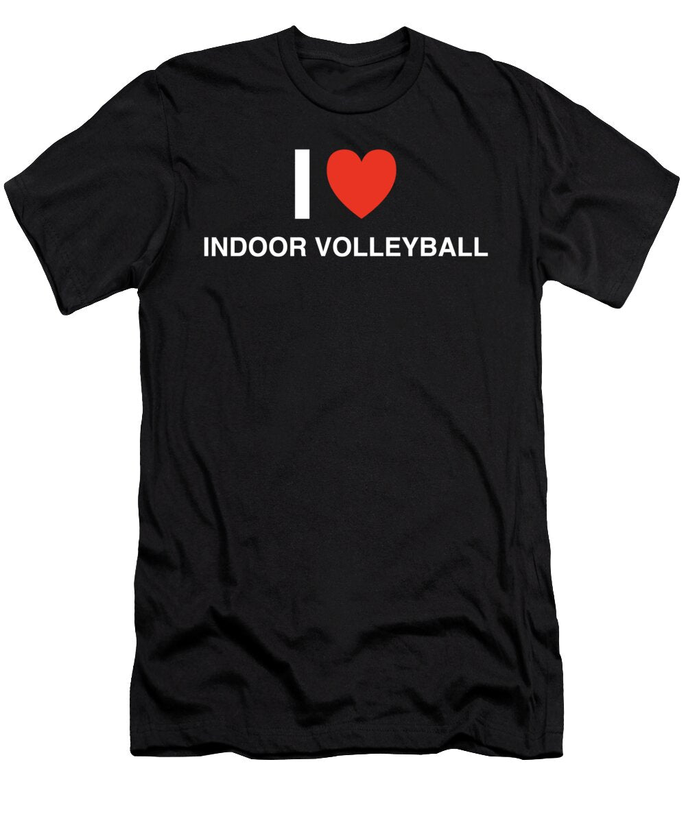 I Heart Indoor Volleyball in White I Heart Everything T-Shirt