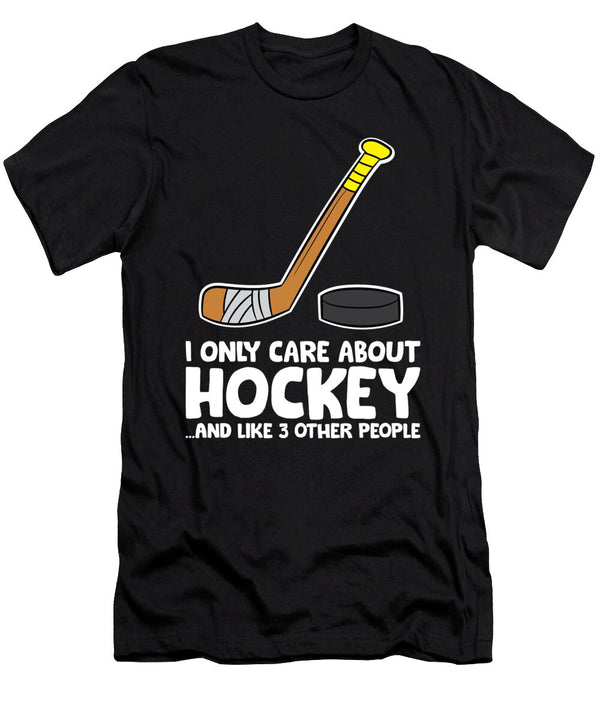 I Like Ice Hockey and Maybe Like 3 People Funny Hockey Eq Designs T-Shirt