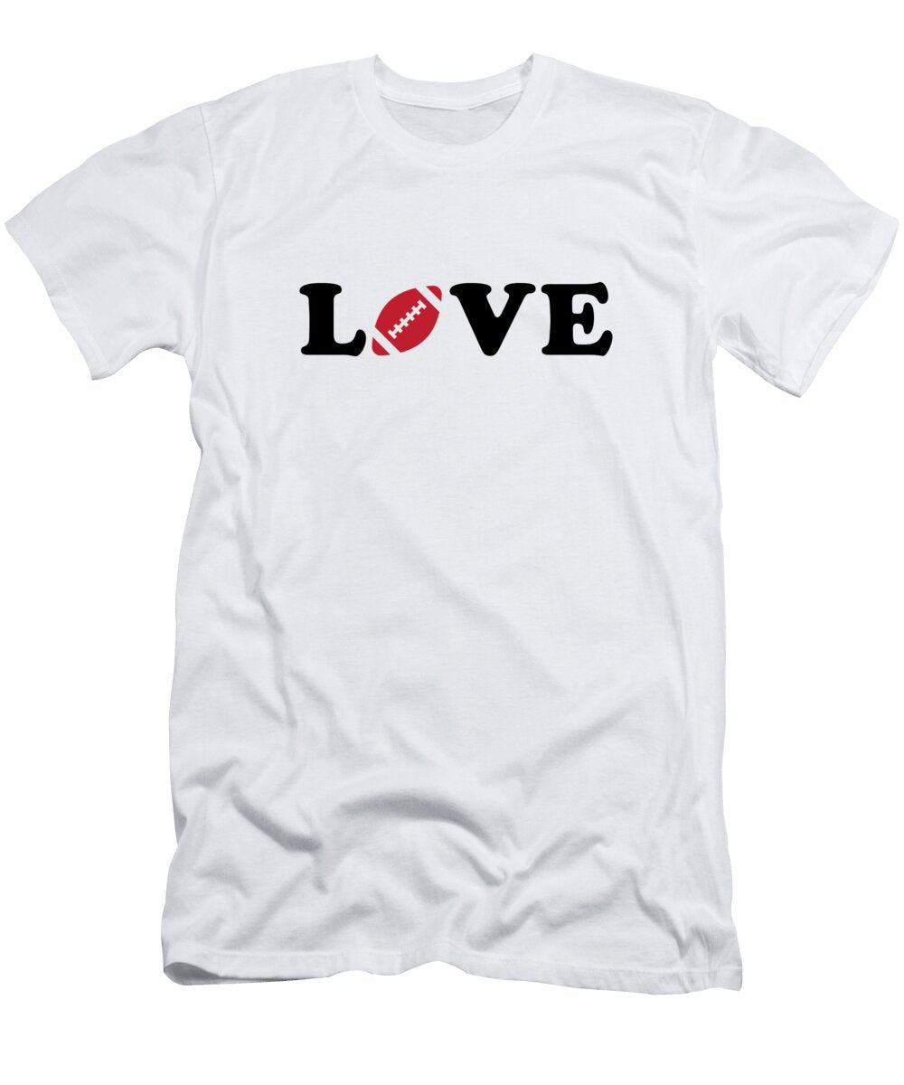 I Love Football College Mascot Designs T-Shirt