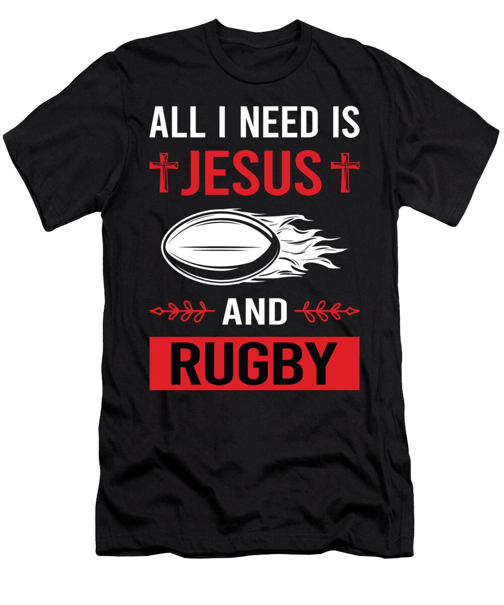 I Need Jesus Rugby Petrona Romero T-Shirt