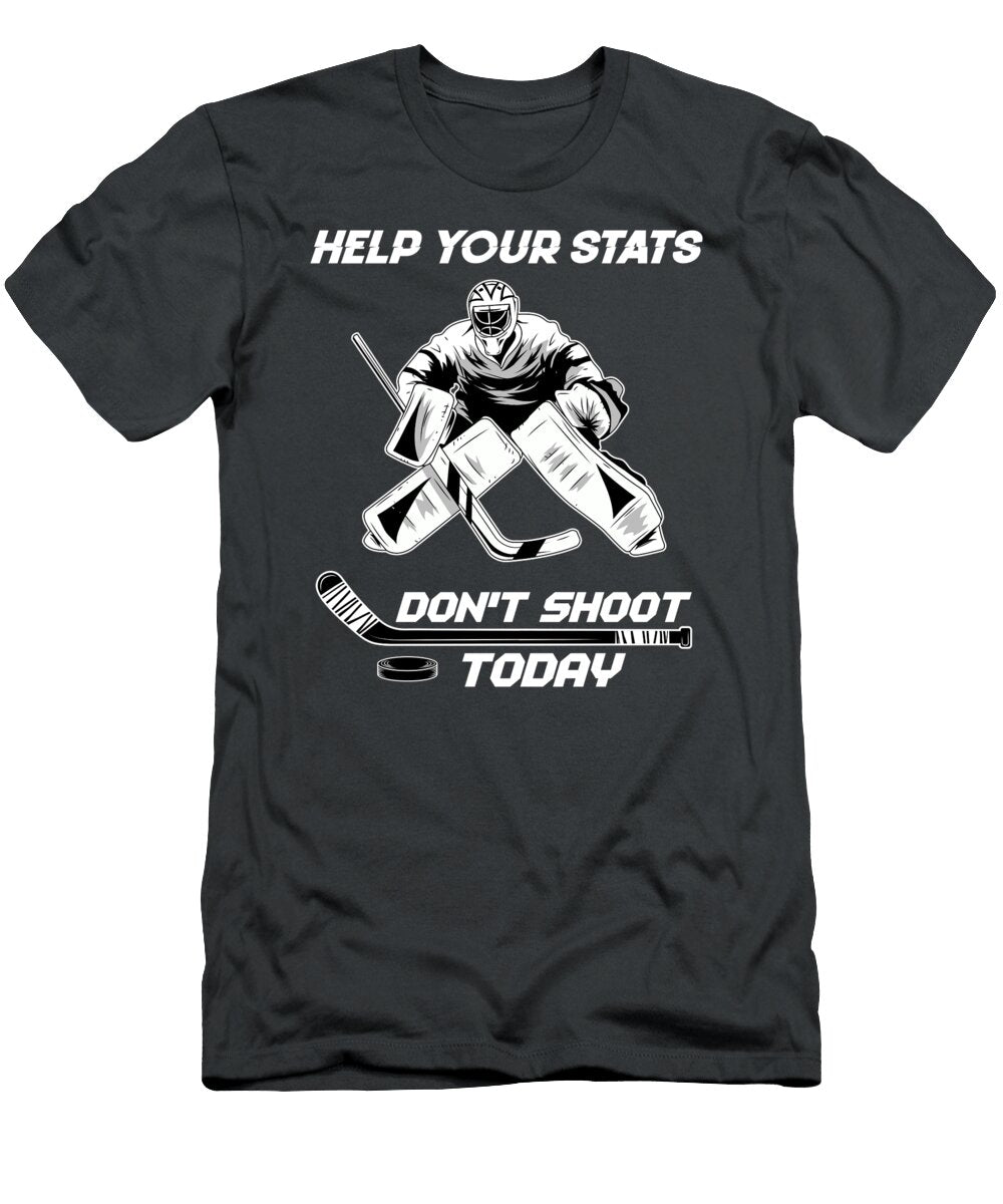 Ice Hockey Goalie for Men Women Kids Team Field Hockey Crazy Squirrel T-Shirt