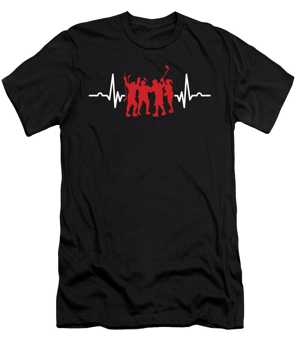 Ice Hockey Heartbeat Sports Ice Hockey Player Gift Thomas Larch T-Shirt