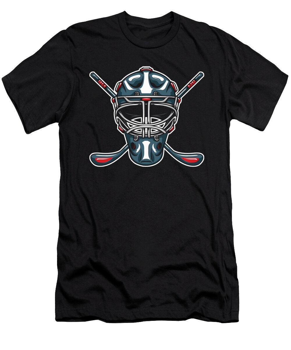 Ice Hockey Mask Sports Ice Hockey Player Gift Thomas Larch T-Shirt