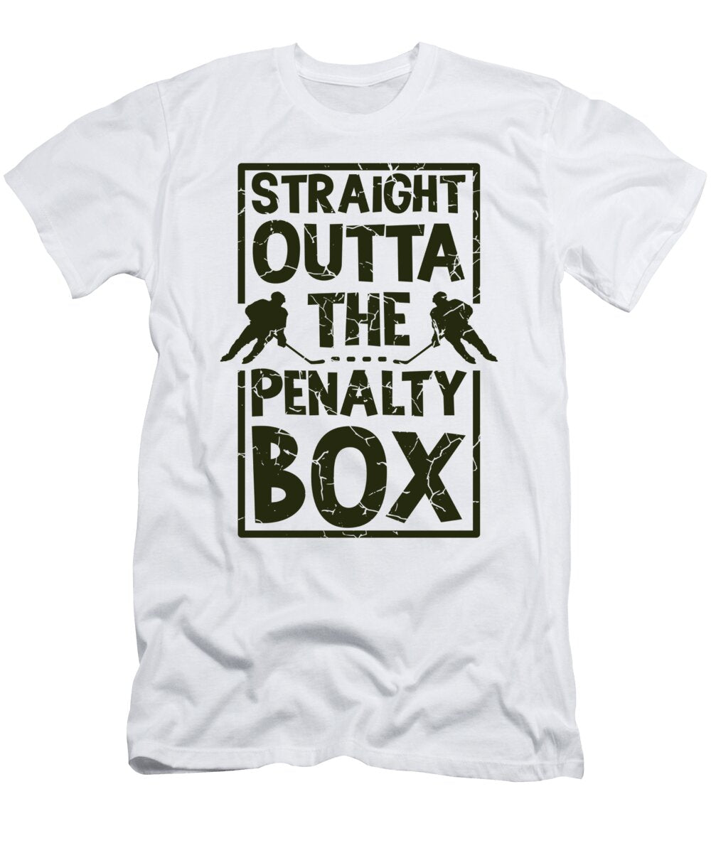 Ice Hockey Player Gift Straight Outta the Penalty Box Hockey Gift Kanig Designs T-Shirt