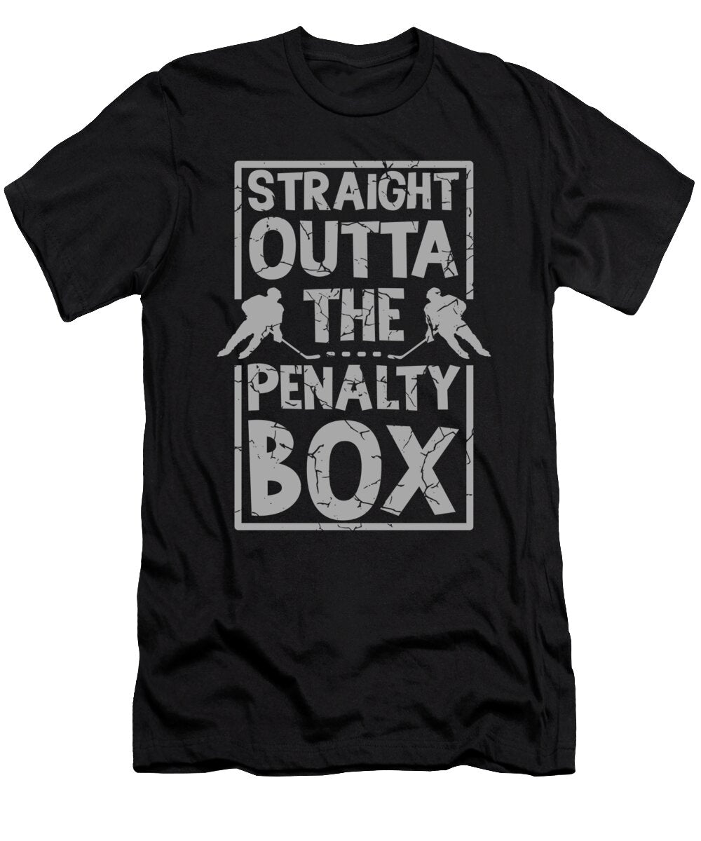 Ice Hockey Player Gift Straight Outta the Penalty Box Hockey Gifts Kanig Designs T-Shirt