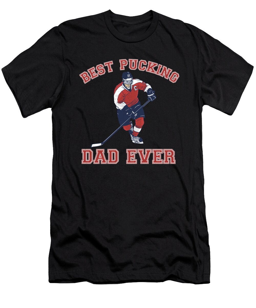Ice Hockey Player Goalie Gift for Ice Hockey Dad Raphaelartdesign T-Shirt