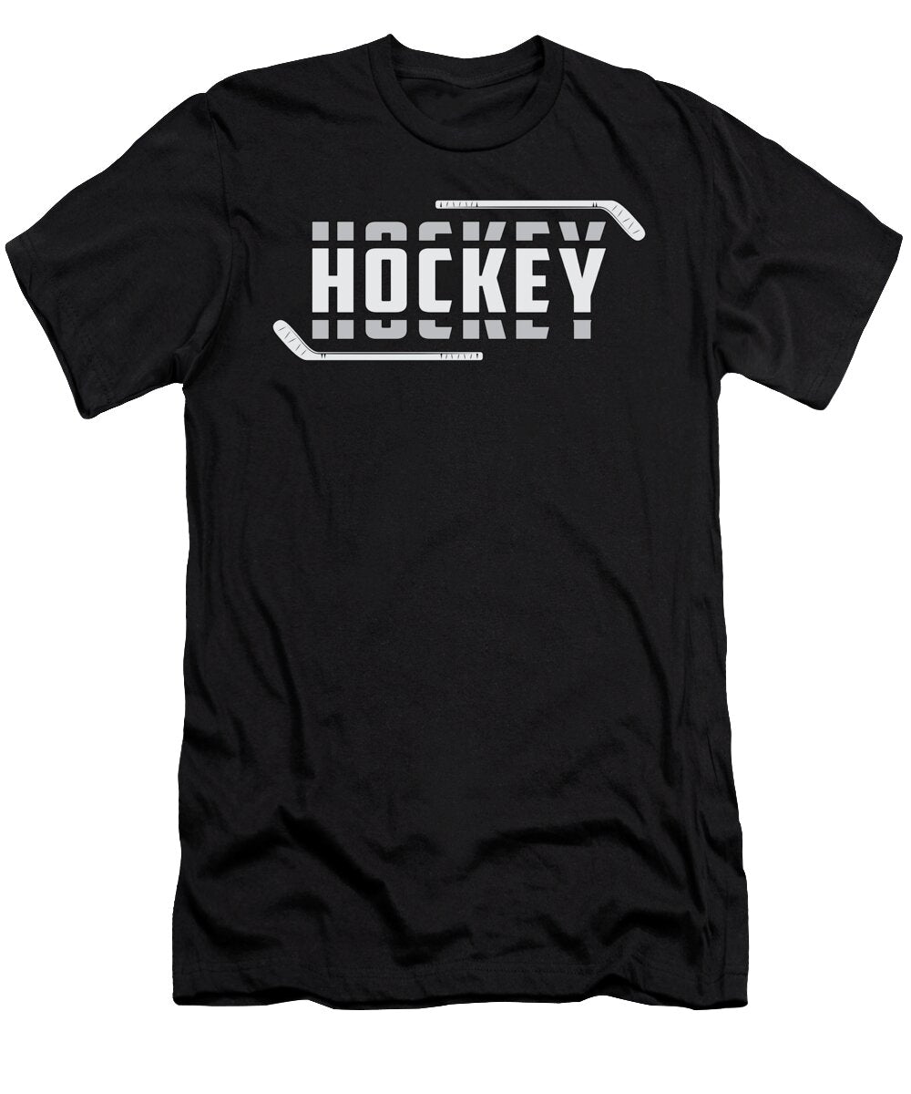 Ice Hockey Player Stick Puck Team Sports Gift Idea Tshirtconcepts Marvin Poppe T-Shirt