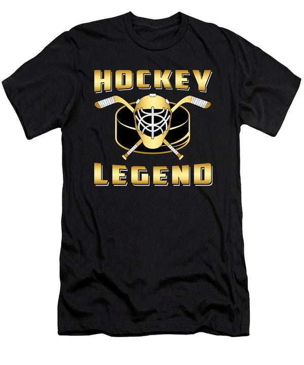 Ice Hockey Player Stick Team Sports Puck Gift Idea Tshirtconcepts Marvin Poppe T-Shirt
