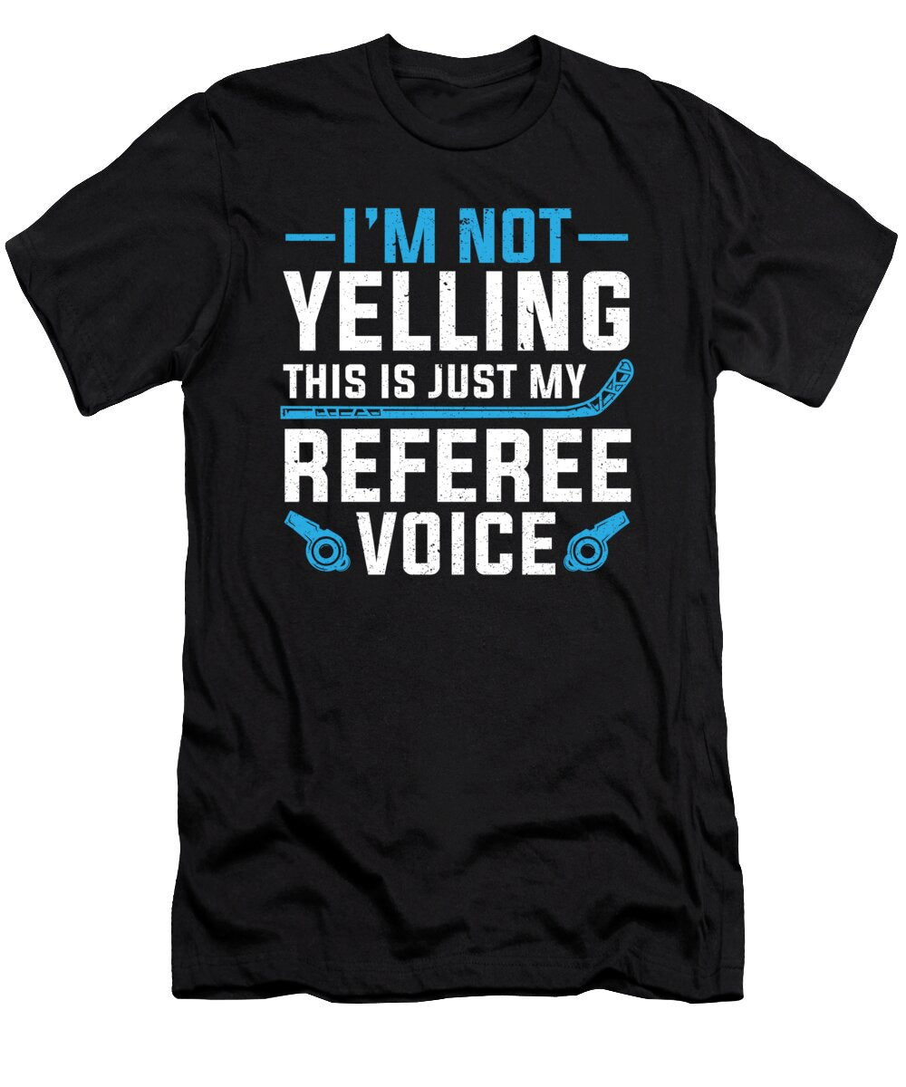 Ice Hockey Referee This Is Just My Referee Voice Colorfulsnow T-Shirt