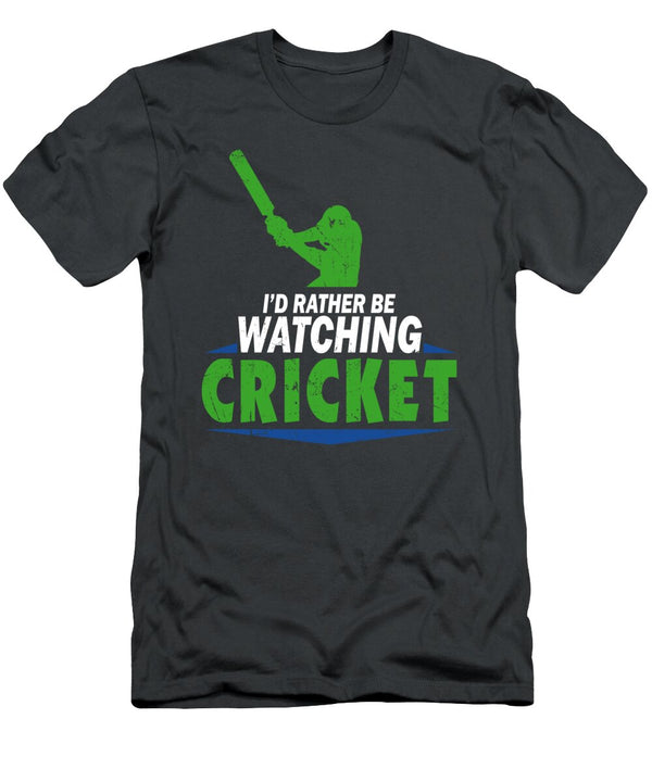 Id Rather Be Watching Cricket Cricket for Men Women Kids Coach Batsman Bowler Crazy Squirrel T-Shirt