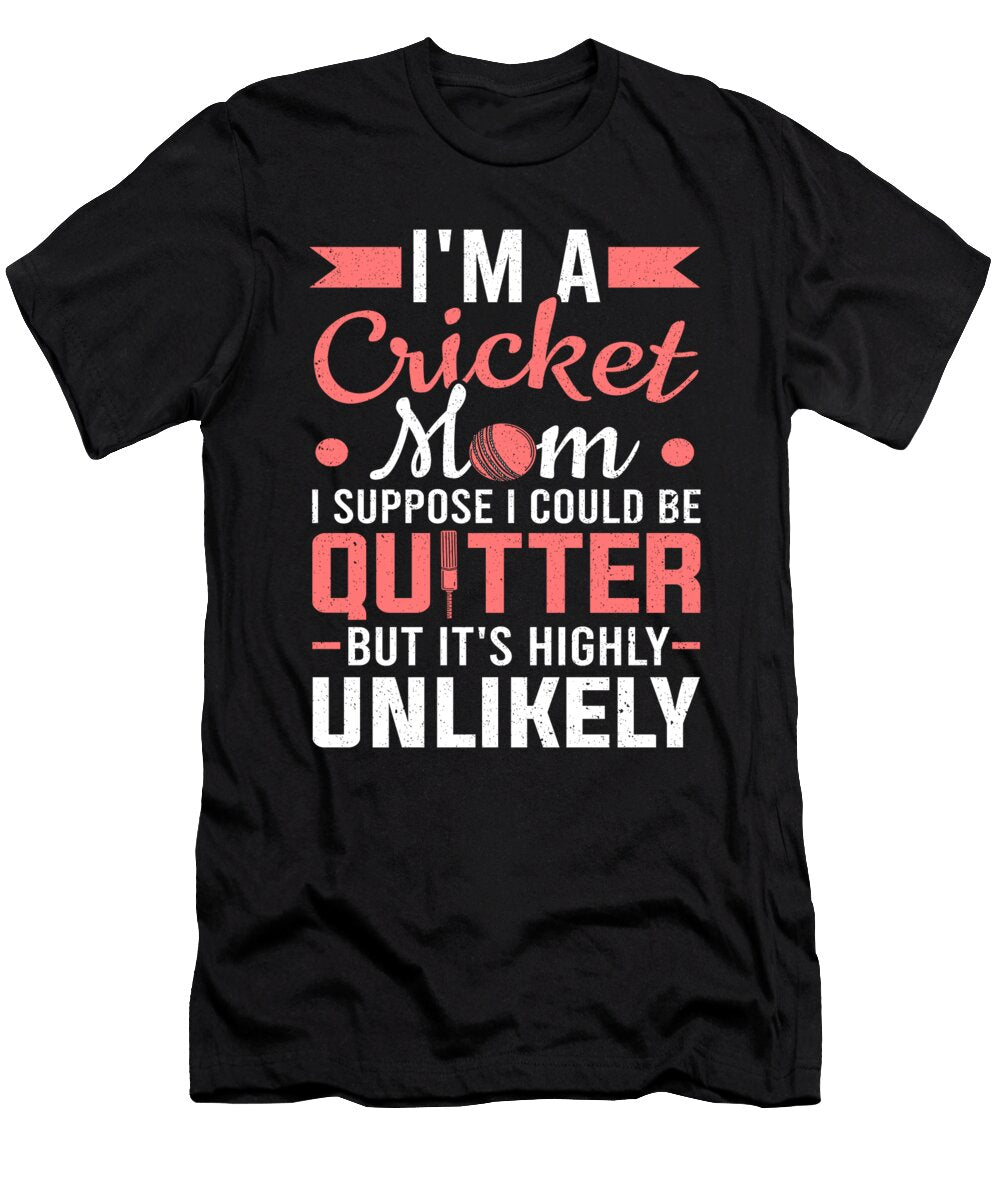 Im a Cricket Mom Cricket Season Cricket Colorfulsnow T-Shirt