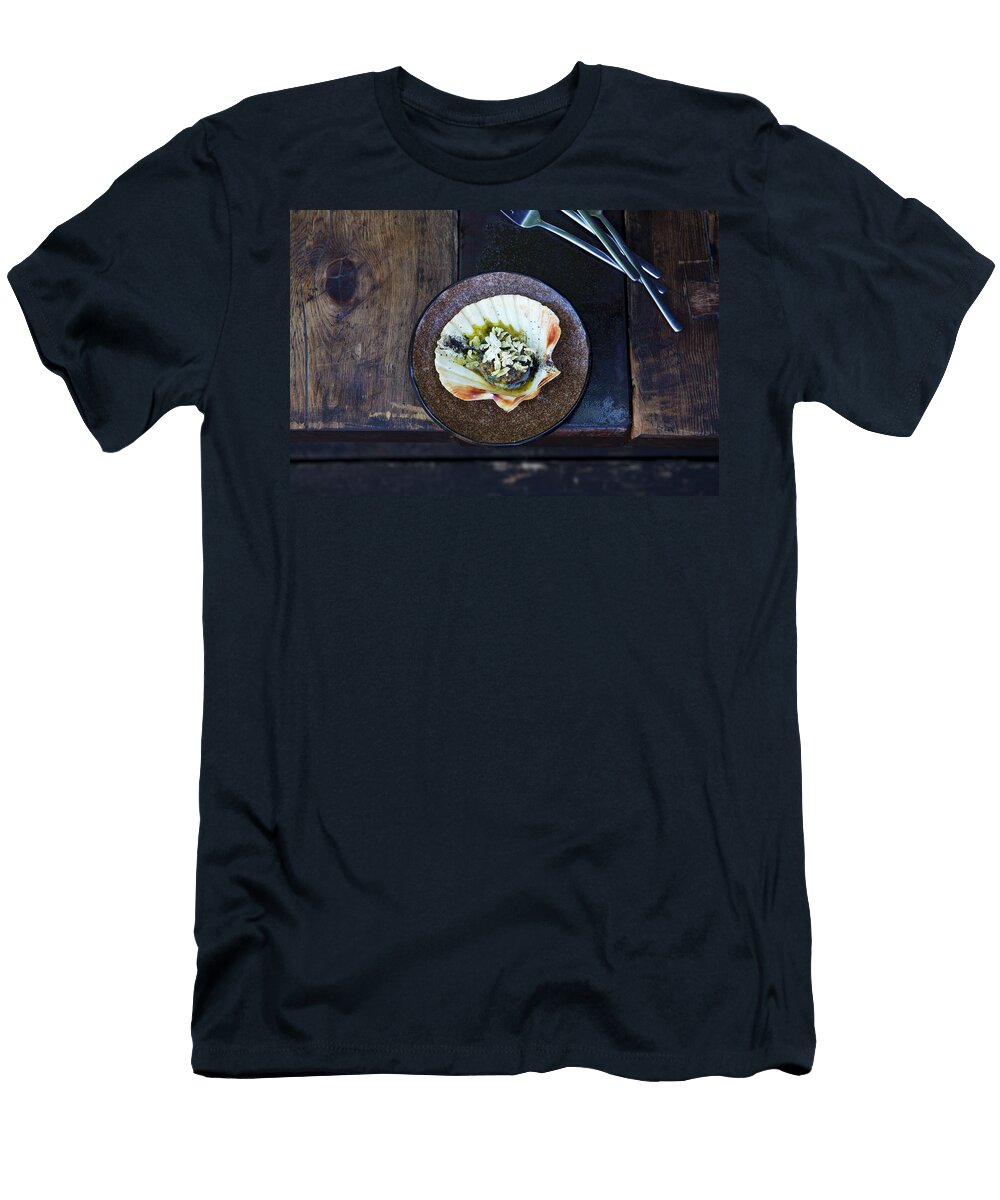 Indian Style Scallops Hugh Johnson T-Shirt