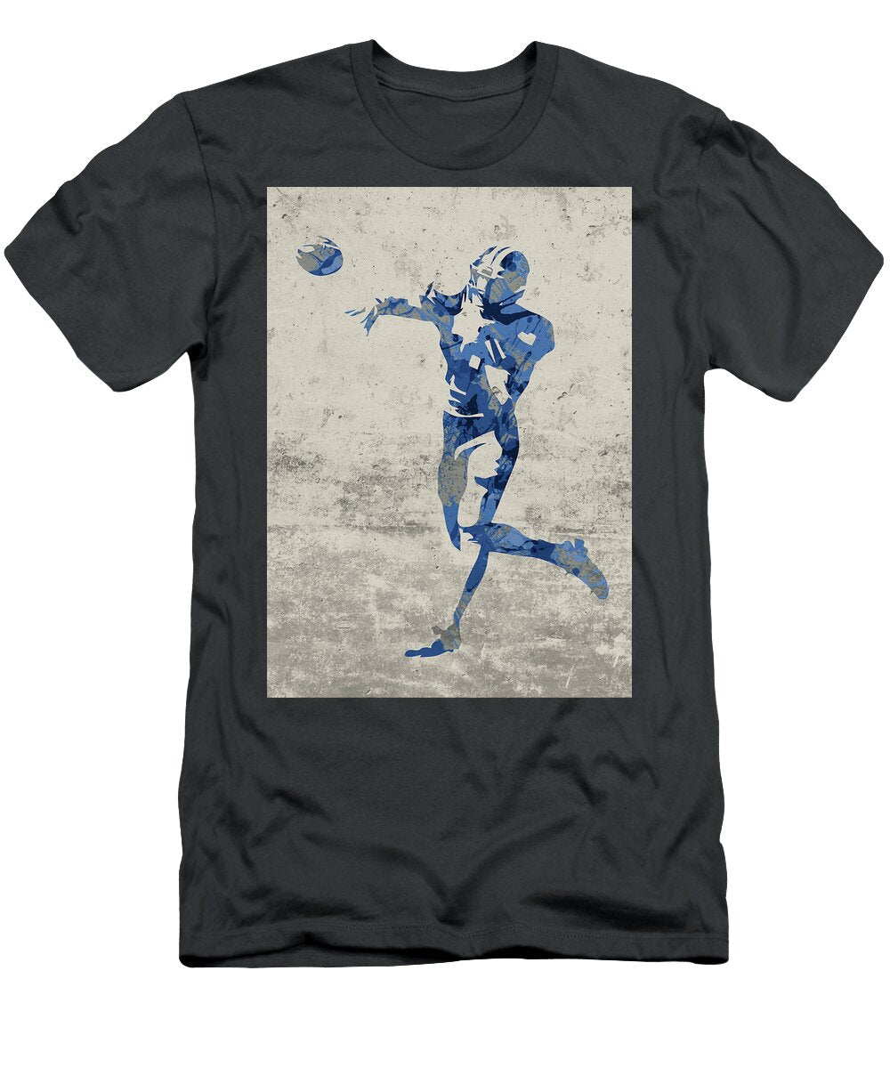 Indianapolis Colts Quarterback Football Player Paint Splatters Abstract Portrait Design Turnpike T-Shirt