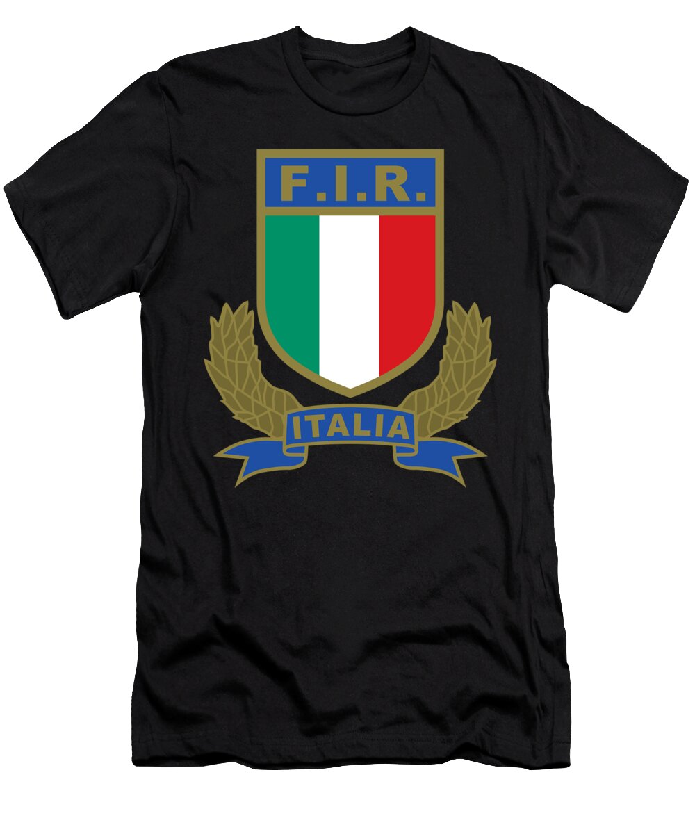 Italy Rugby Logo Legi Gura T-Shirt