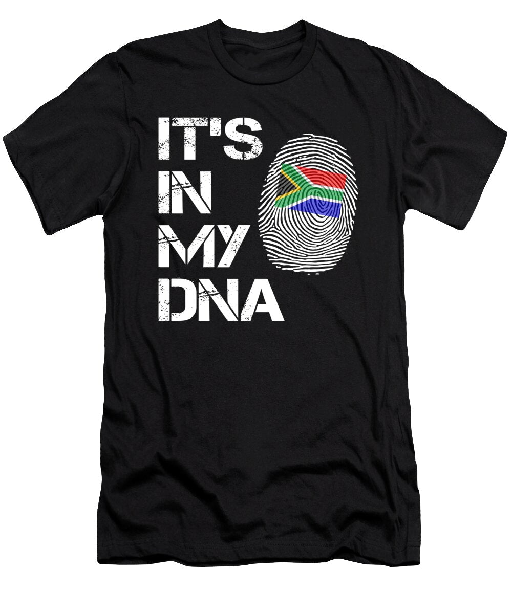 Its in My Dna South African Flag Sarcastic P T-Shirt
