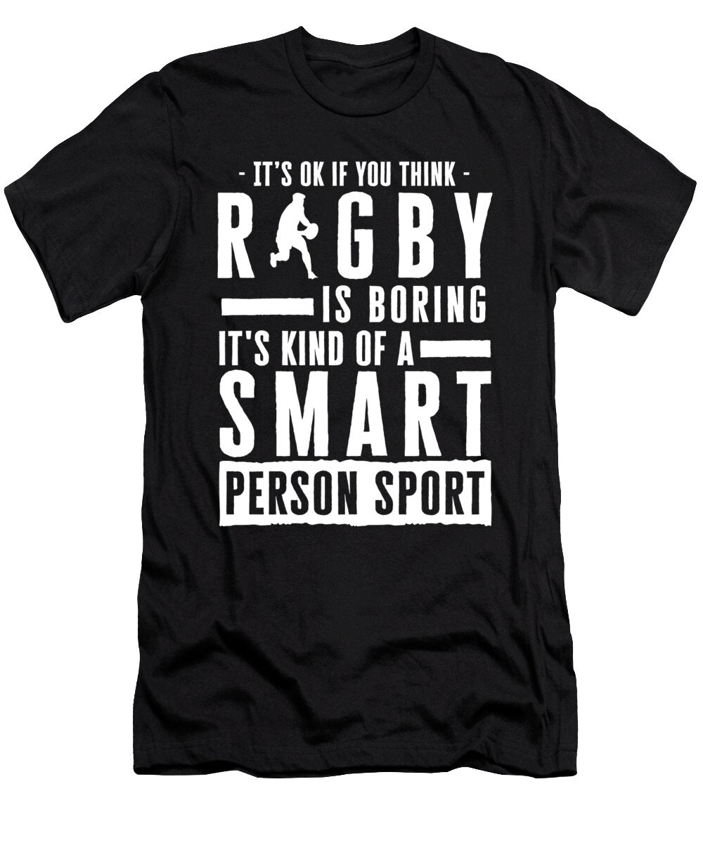 Its Okay If You Think Rugby Is Boring Orange Pieces T-Shirt