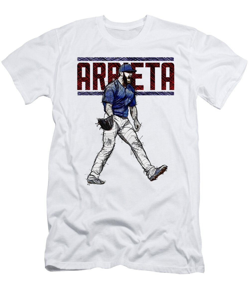 Jake Arrieta Sketch Kelvin Kent T-Shirt
