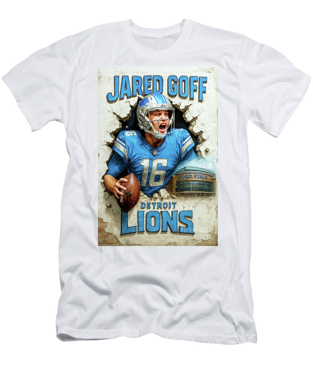 Jared Goff Mural T1 Robert Williams T-Shirt