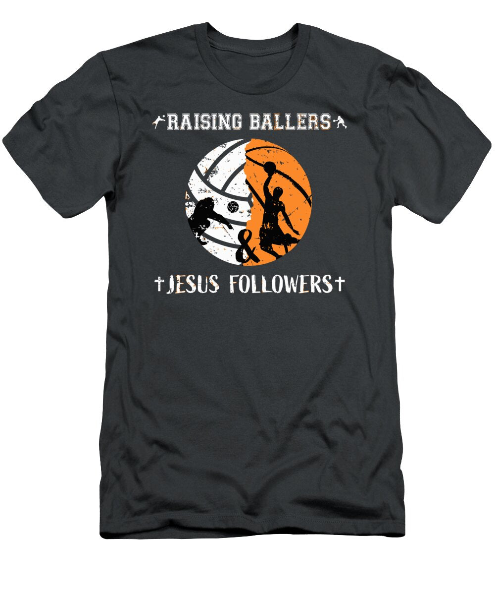 Jesus Basketball Dad Men Women Gifts Volleyball Mom Hadlie Hadia T-Shirt