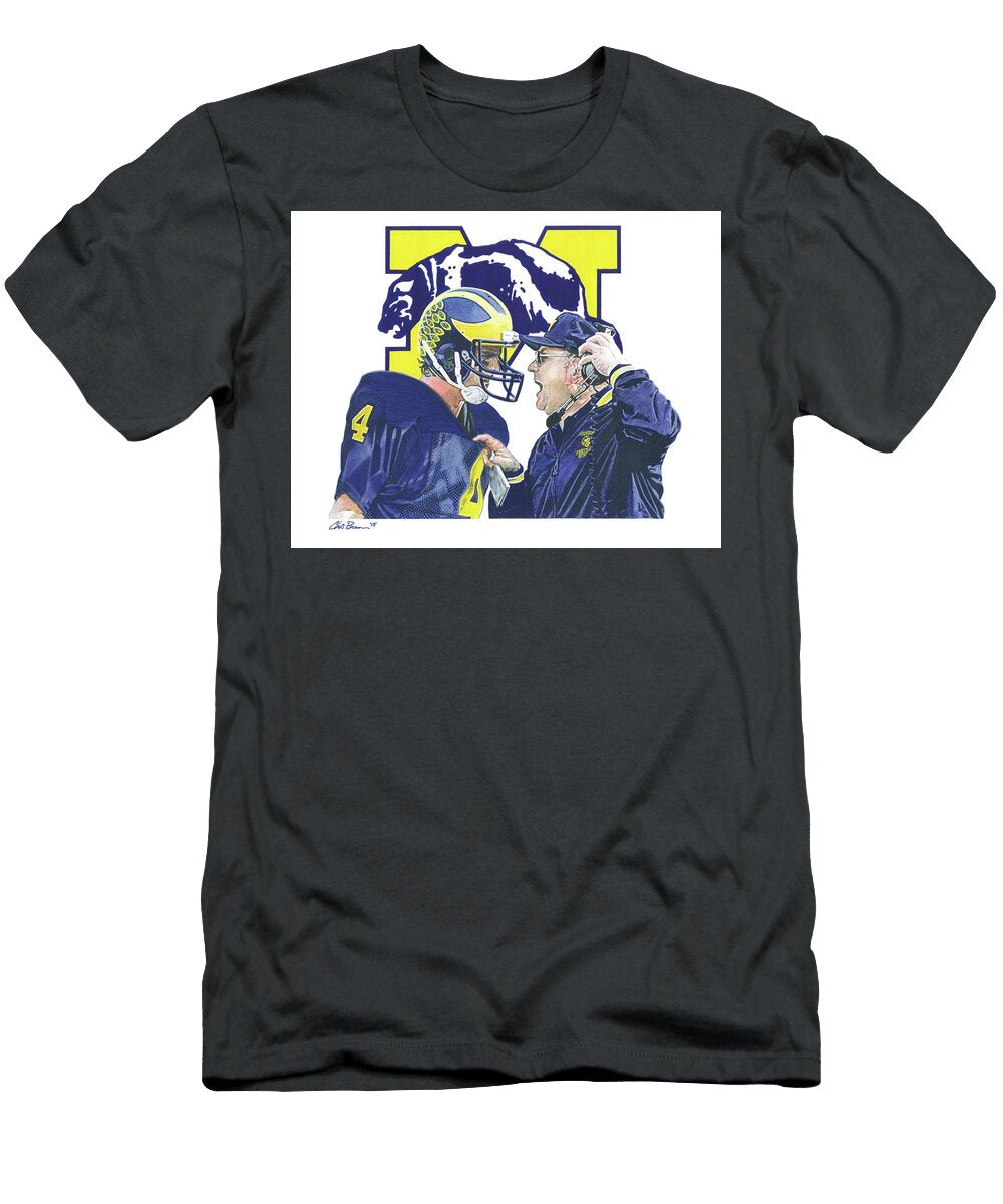 Jim Harbaugh and Bo Schembechler Chris Brown T-Shirt