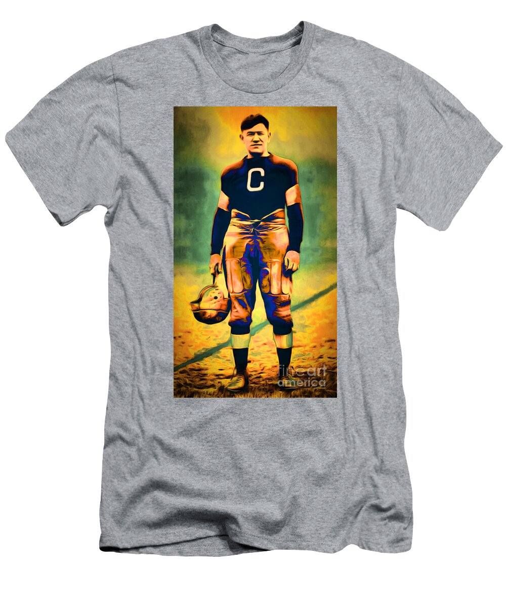 Jim Thorpe Vintage Football 20151220long Wingsdomain Art and Photography T-Shirt