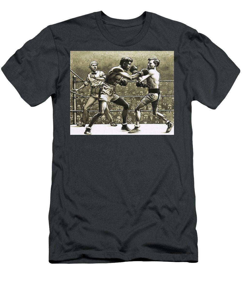 Jimmy Wilde Boxing Pancho Villa in New York Pat Nicolle T-Shirt