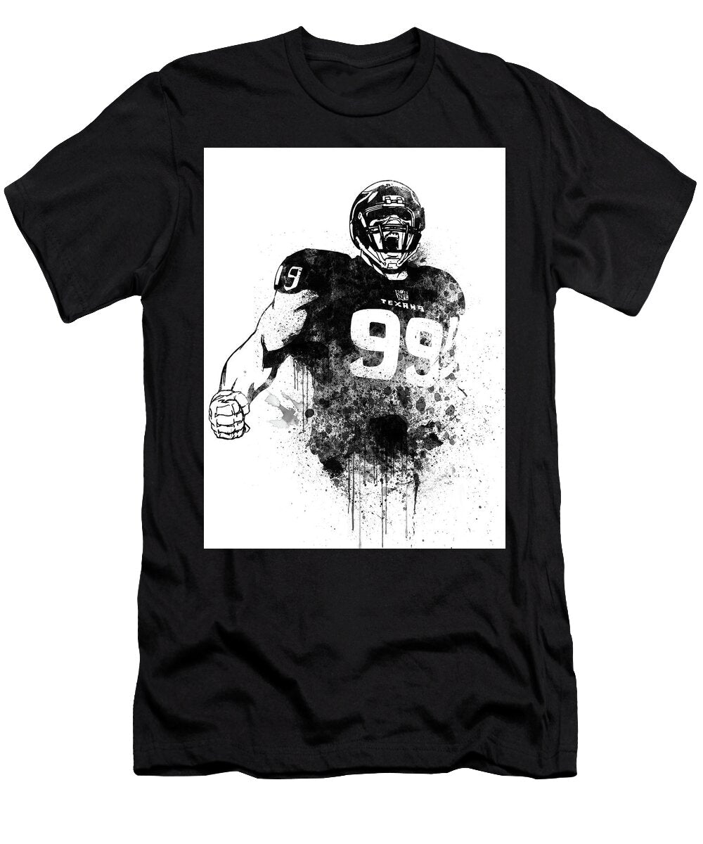 Jj Watt Watercolor Naxart Studio T-Shirt
