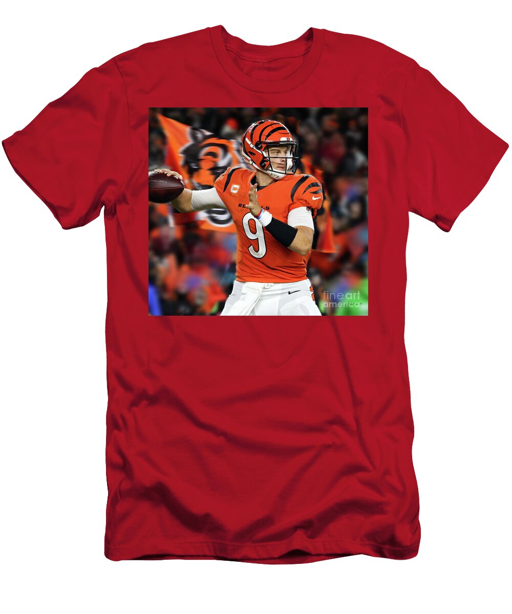 Joe Burrow Cincinnati Bengals Quarterback Thomas Pollart T-Shirt