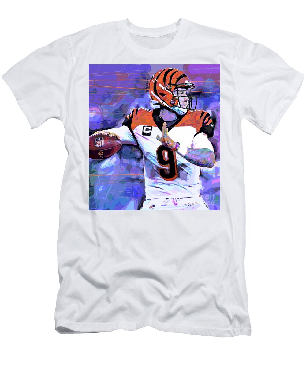 Joe Burrow Qb Bengals David Lloyd Glover T-Shirt