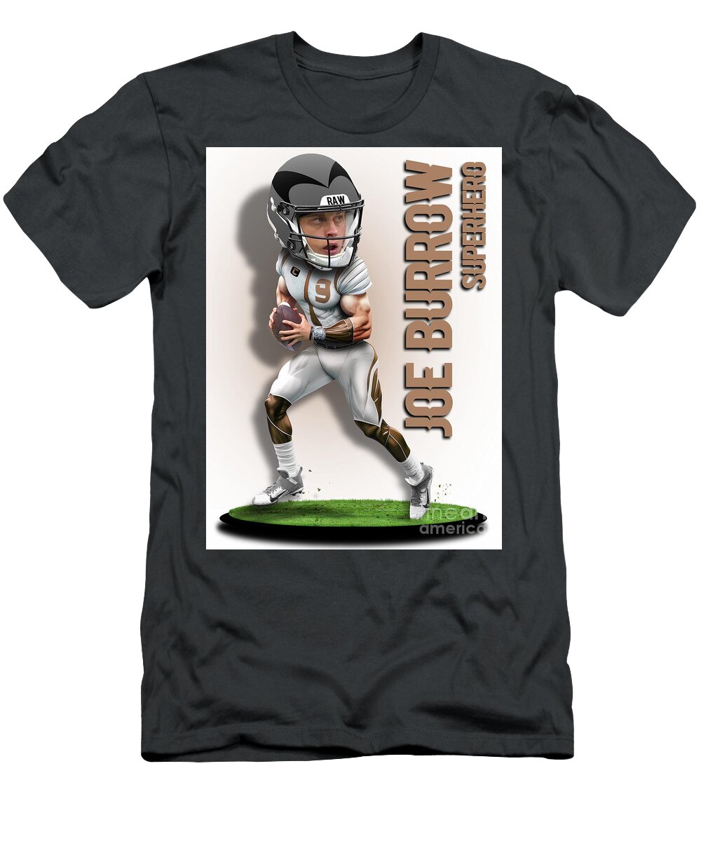 Joe Burrow Superhero Bobble Head 1 Robert Williams T-Shirt