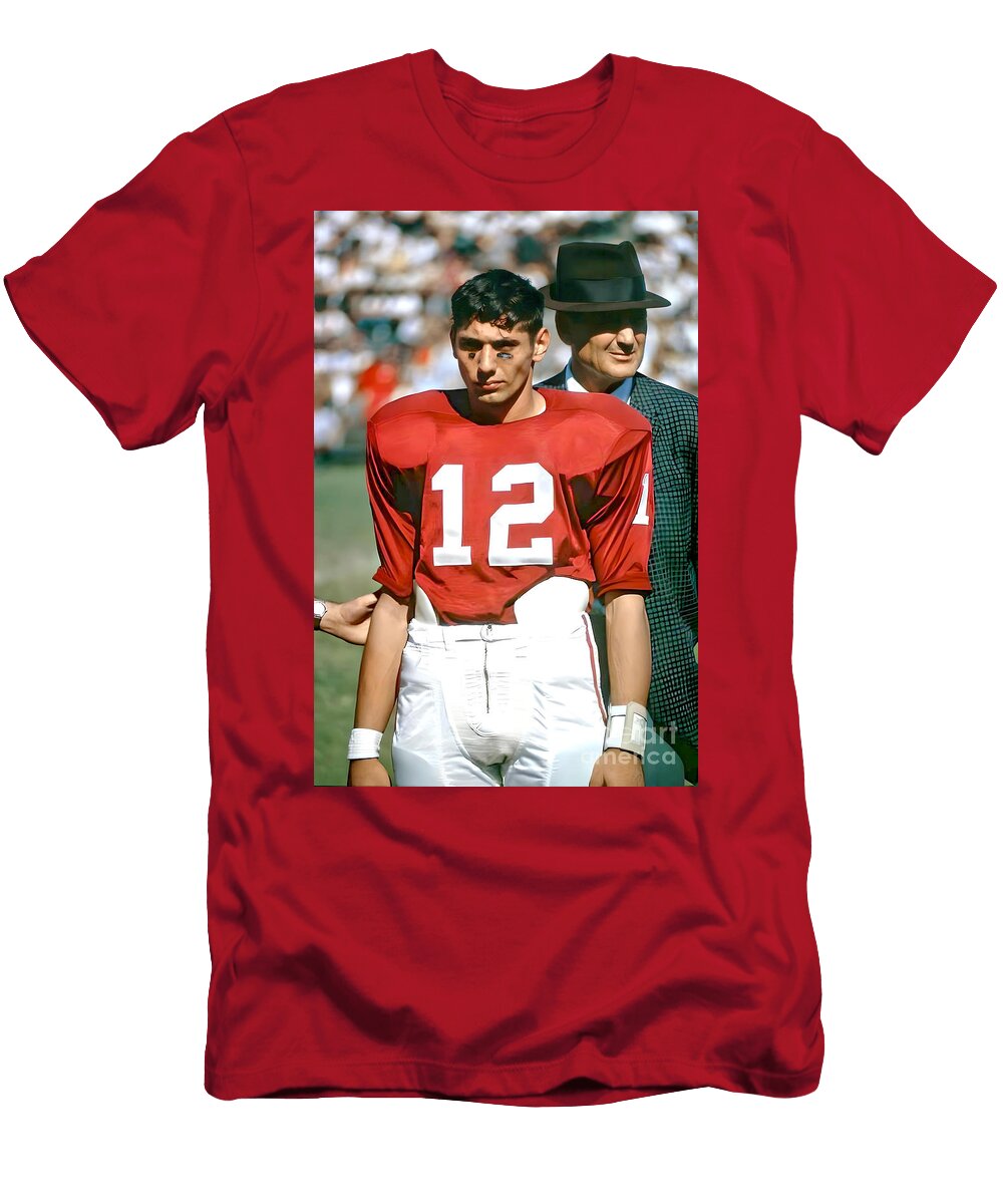 Joe Namath and Bear Bryant Alabama 1 Robert Williams T-Shirt