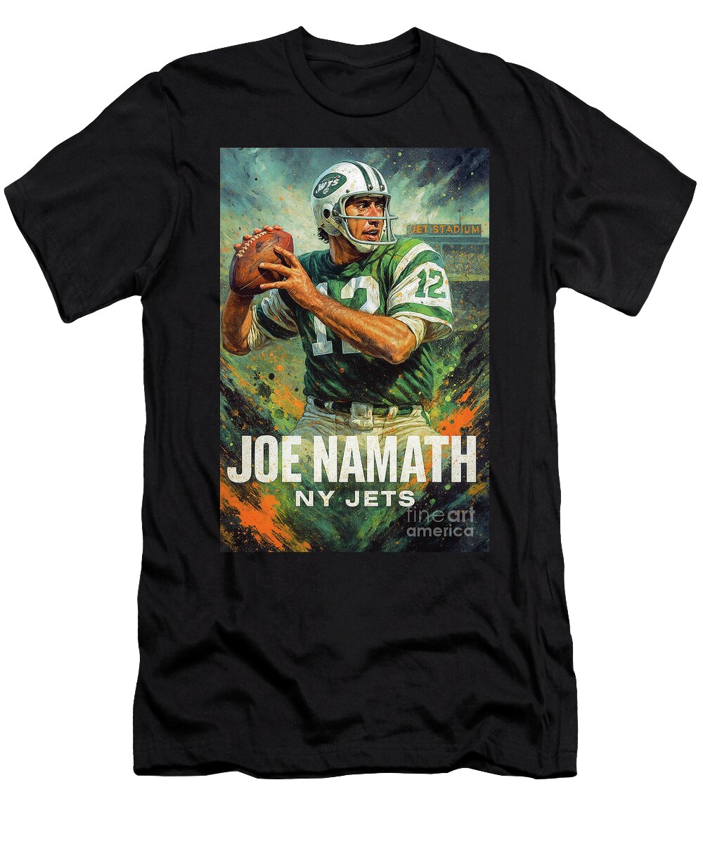 Joe Namath Making a Splash 1 Robert Williams T-Shirt