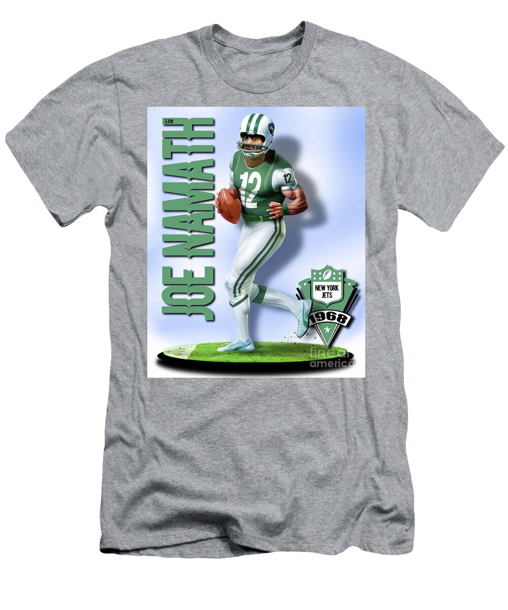 Joe Namath New York Jets 1 Robert Williams T-Shirt