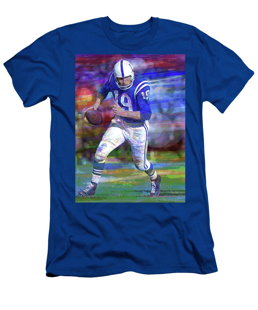 Johnny Unitas Colts David Lloyd Glover T-Shirt