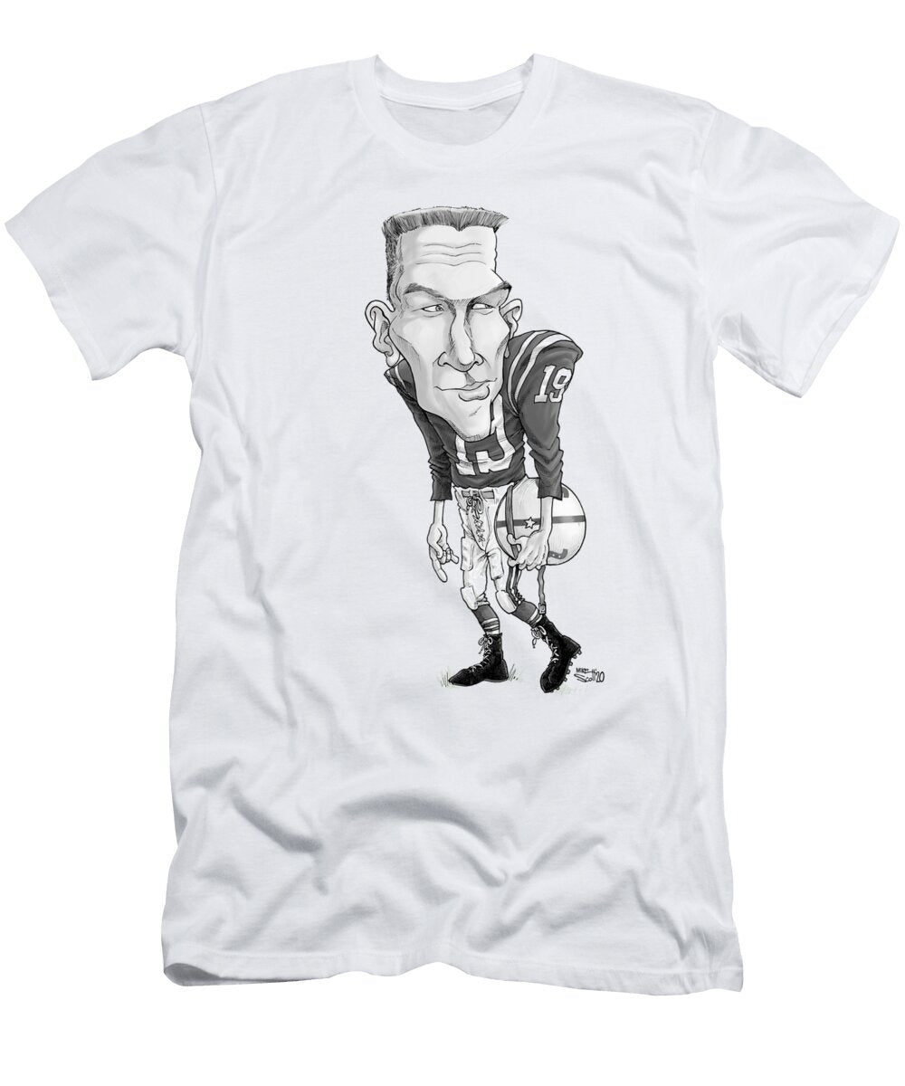 Johnny Unitas Mike Scott T-Shirt