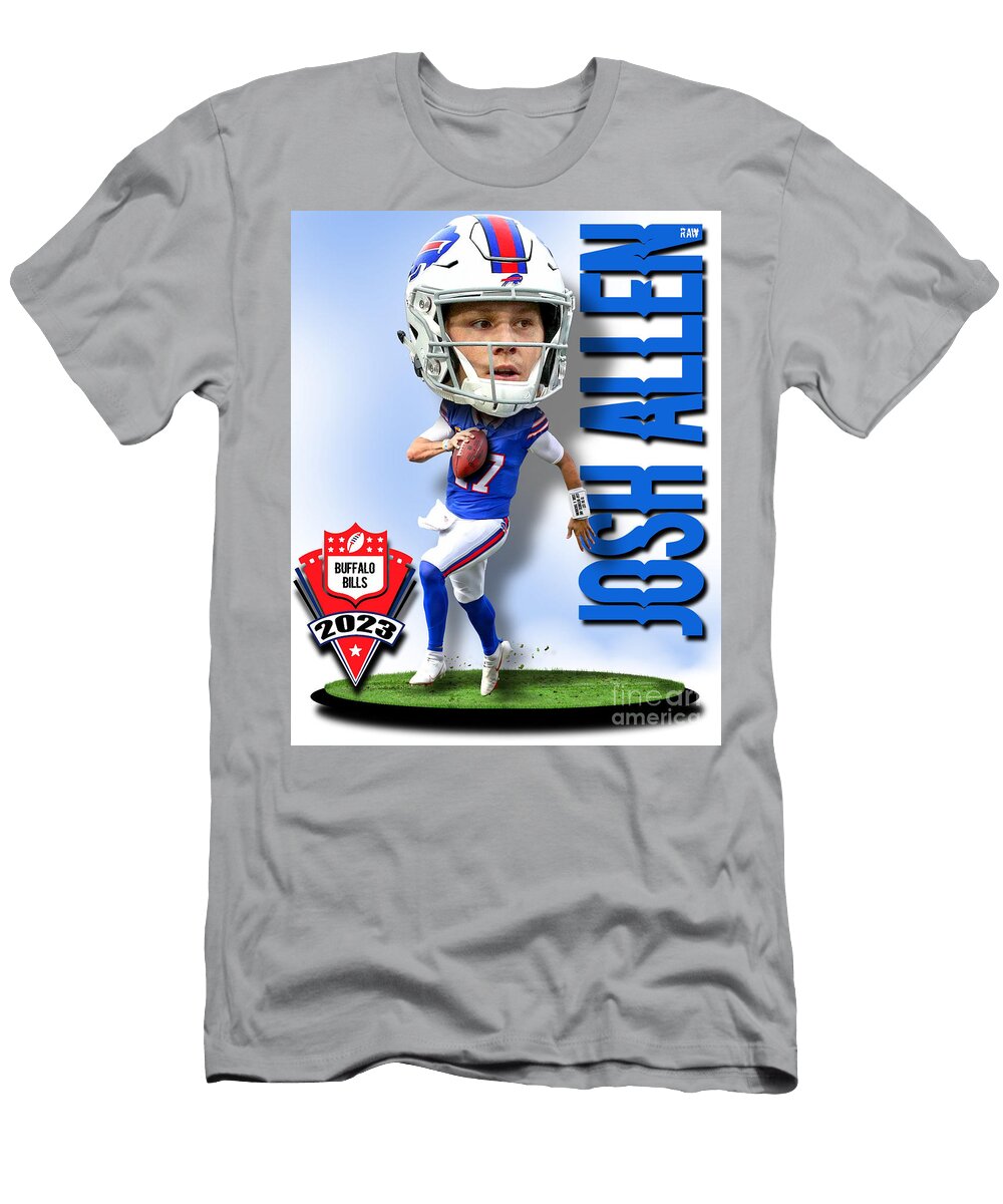 Josh Allen Buffalo Bills Bobble Head 2 Robert Williams T-Shirt