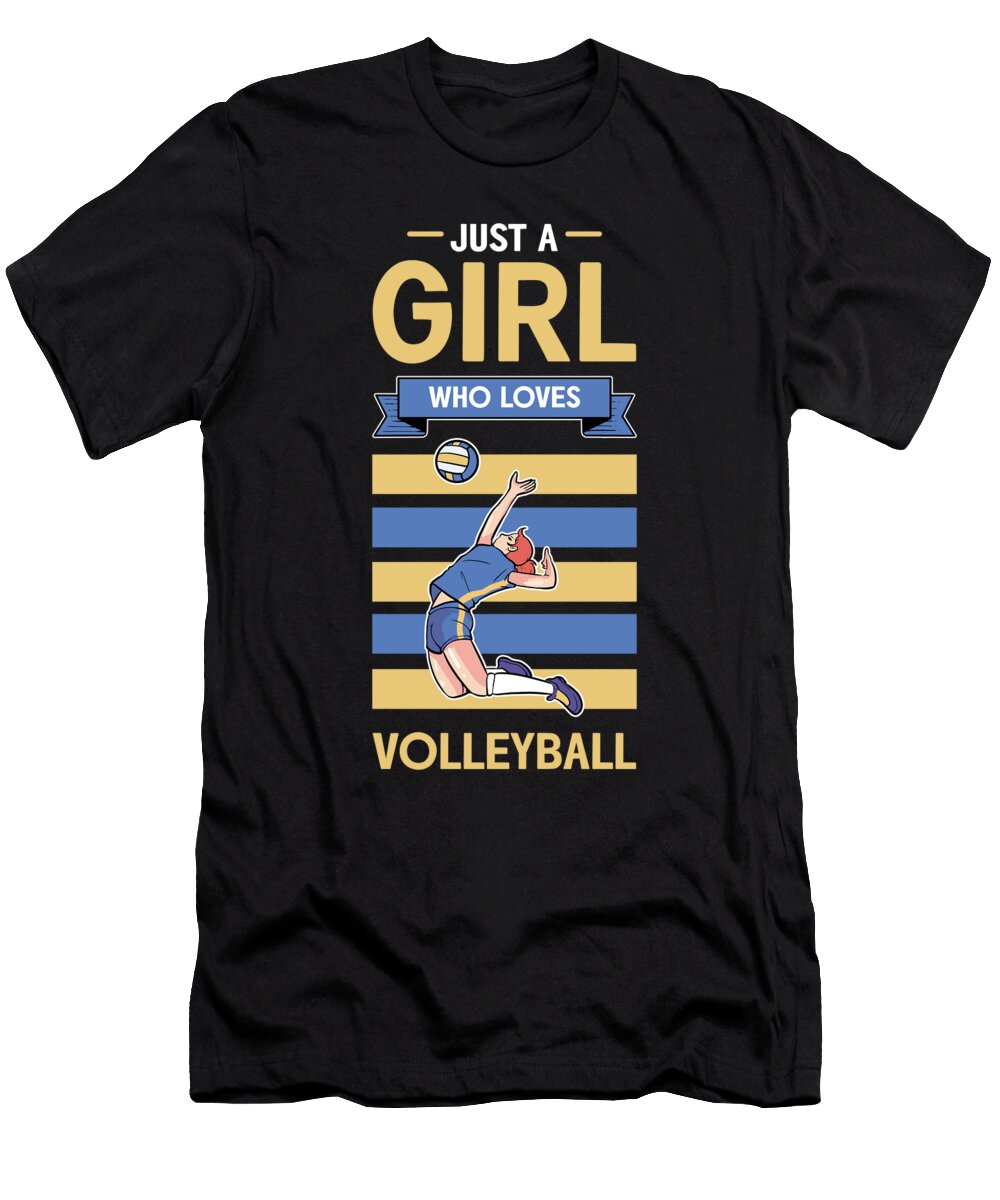 Just a Girl Who Loves Volleyball Gifts for Teen Girls Product Alessandra Roth T-Shirt