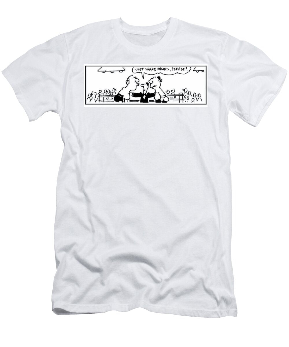 Just Shake Hands Please Mike Flanagan T-Shirt