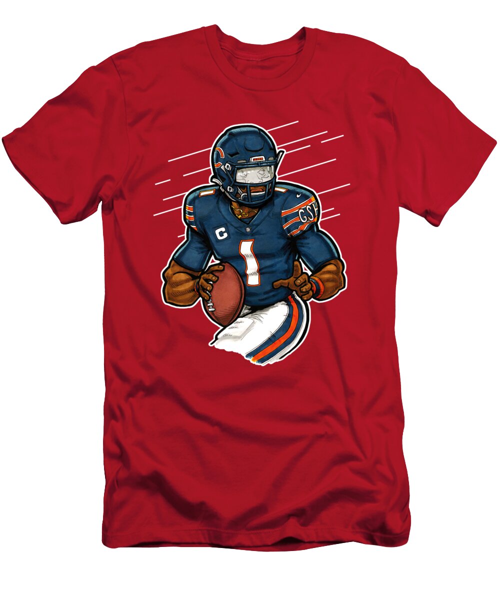 Justin Fields Orange Richard Miller T-Shirt