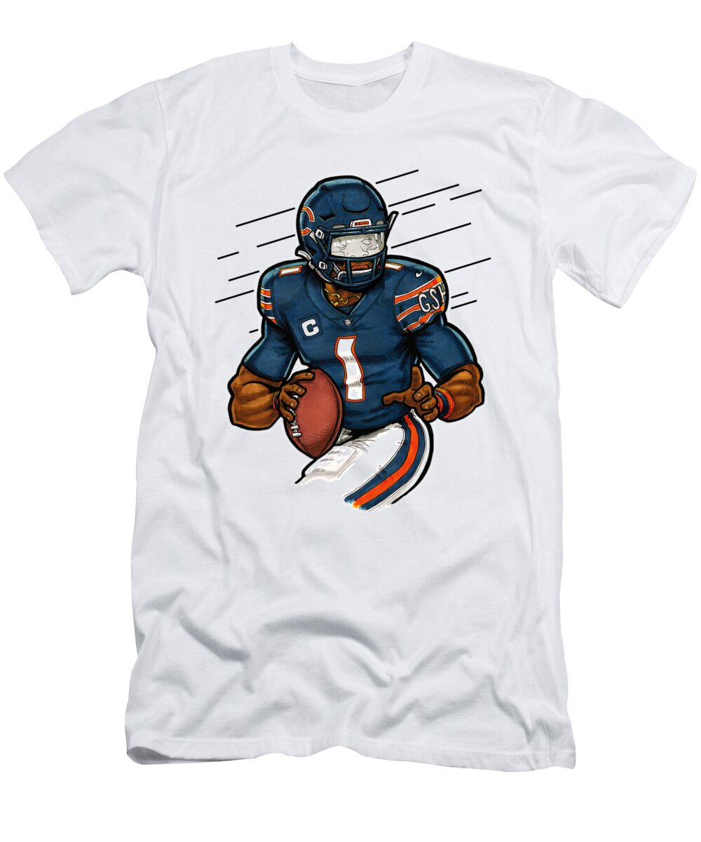 Justin Fields White Richard Miller T-Shirt