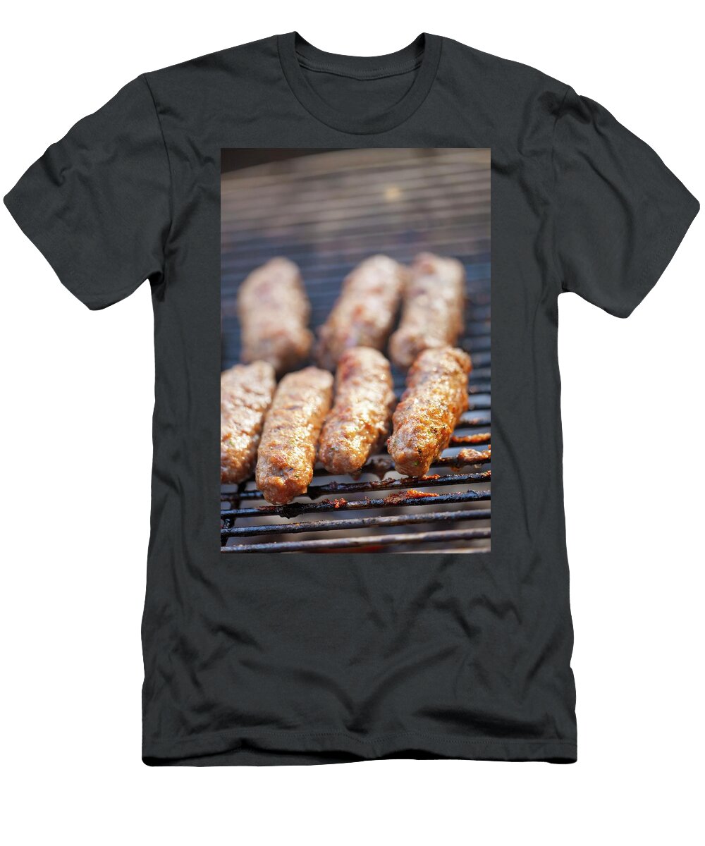 Kebapche Grilled Minced Meat Bulgaria on the Barbecue Studio Lipov T-Shirt