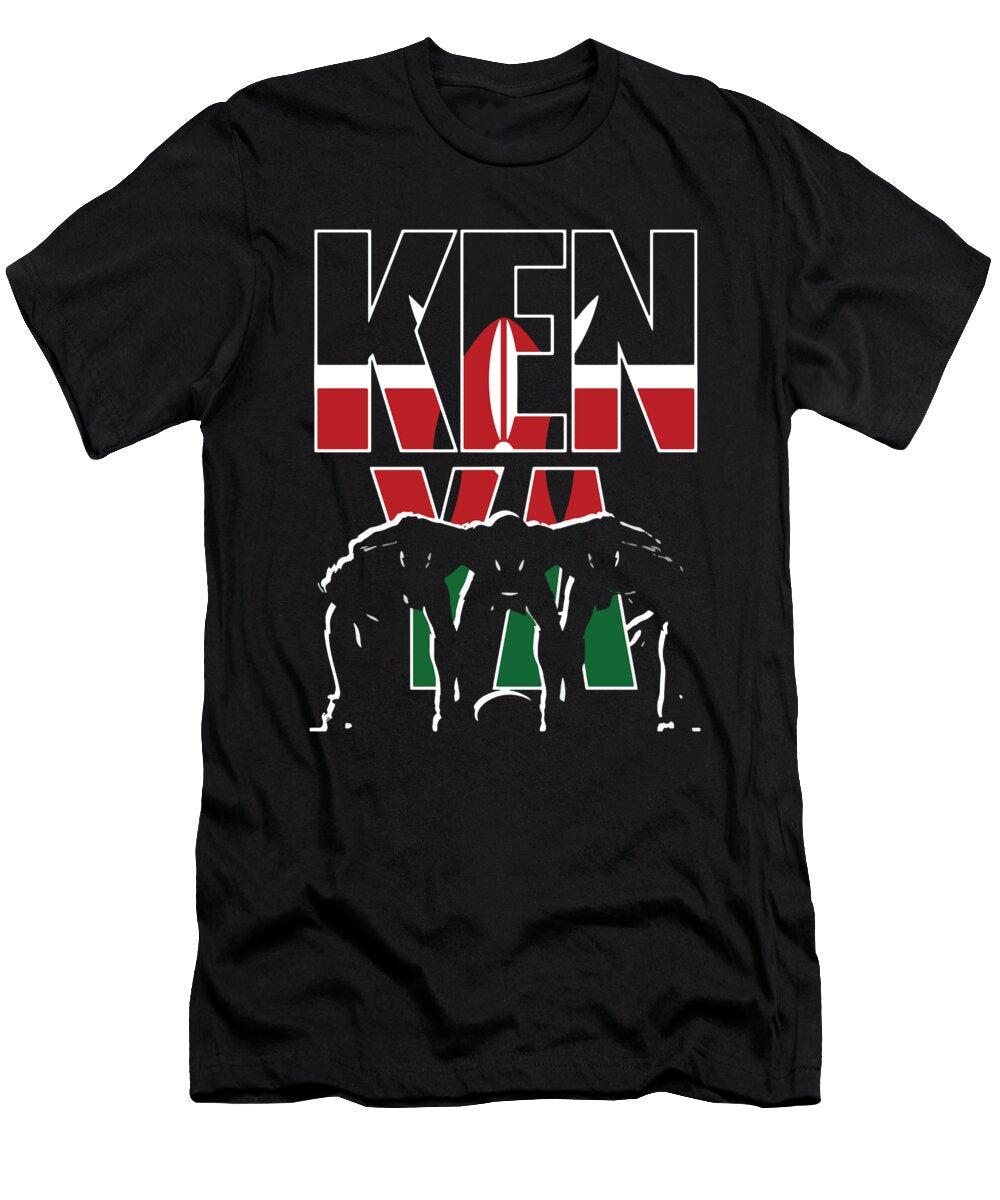 Kenya Rugby 2019 Fans Kit for Kenyan Supporters Players Coaches and Rugger Football Lovers Martin Hicks T-Shirt